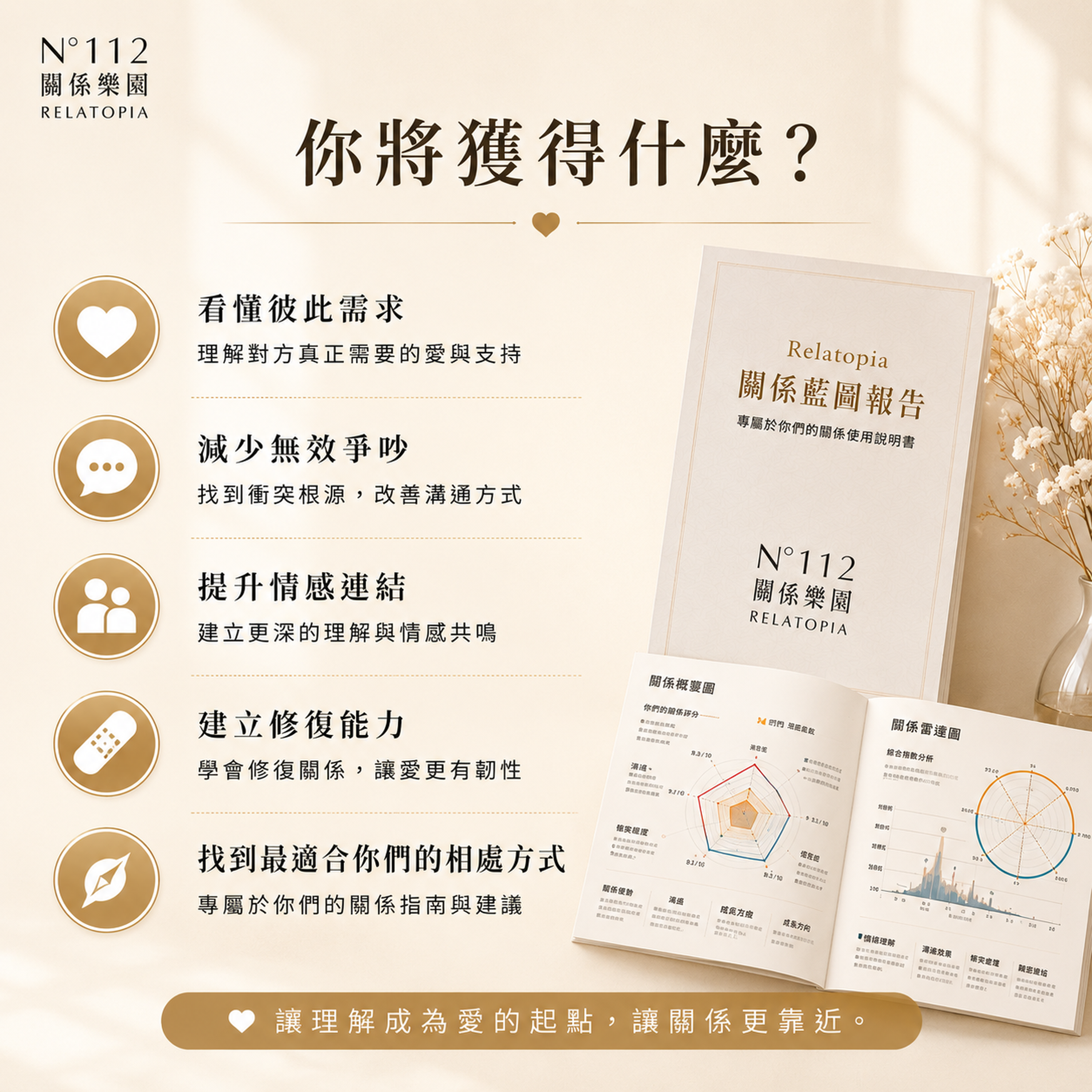 關係藍圖報告概覽與雷達圖